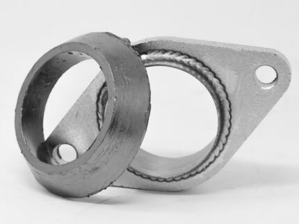 Custom Header Collector w/ 2.5" Donut Gasket (63.5mm) Male End 2 Pcs 2.5 inches